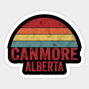 Vintage Canmore Alberta Sticker